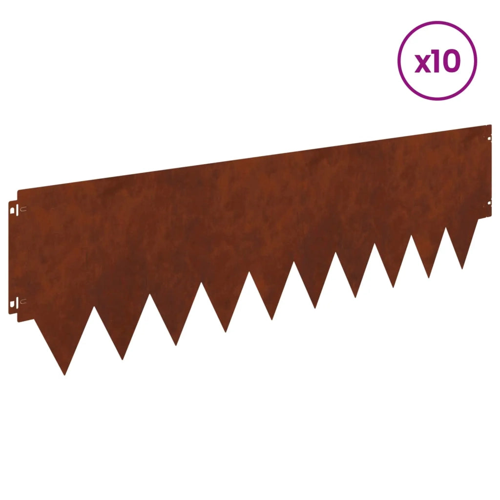 Bordura per Prato 10 pcs metallo 8008320