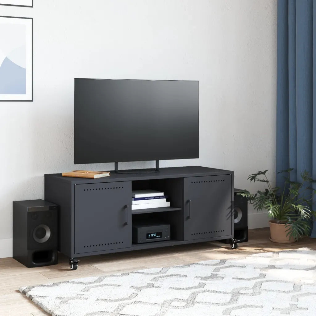 Mobile TV Antracite 100,5x39x43,5 cm Acciaio 846664