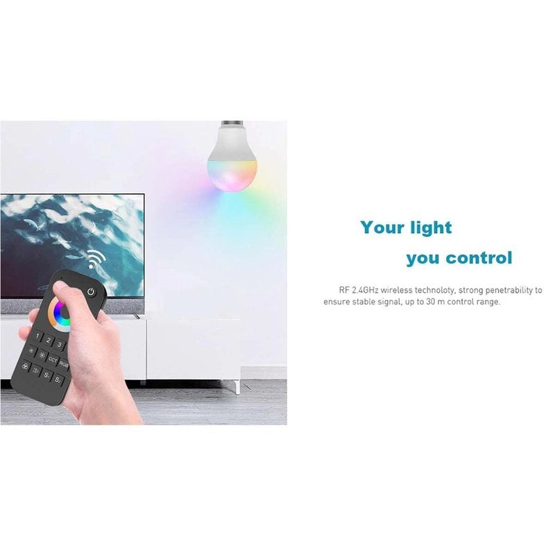 Telecomando RF 2.4GHz Radiocomando RGB Con Disco Touch Per 1 Zona Magnetico Compatibile Con Alimentatore Skydance
