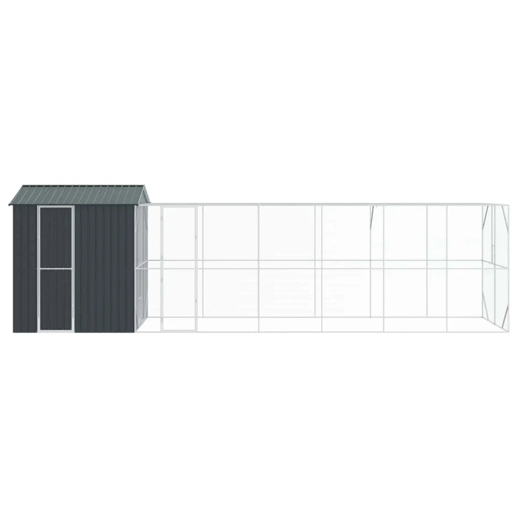Gabbia per uccelli Antracite 824 x 208 x 247 cm Acciaio zincato 3325158