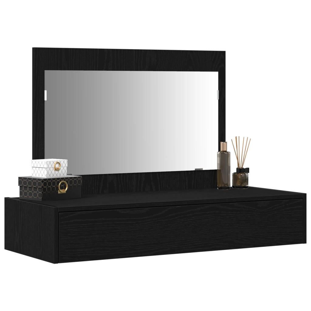 Toeletta da Montare a Parete in Rovere Nero, 100x40x70 cm