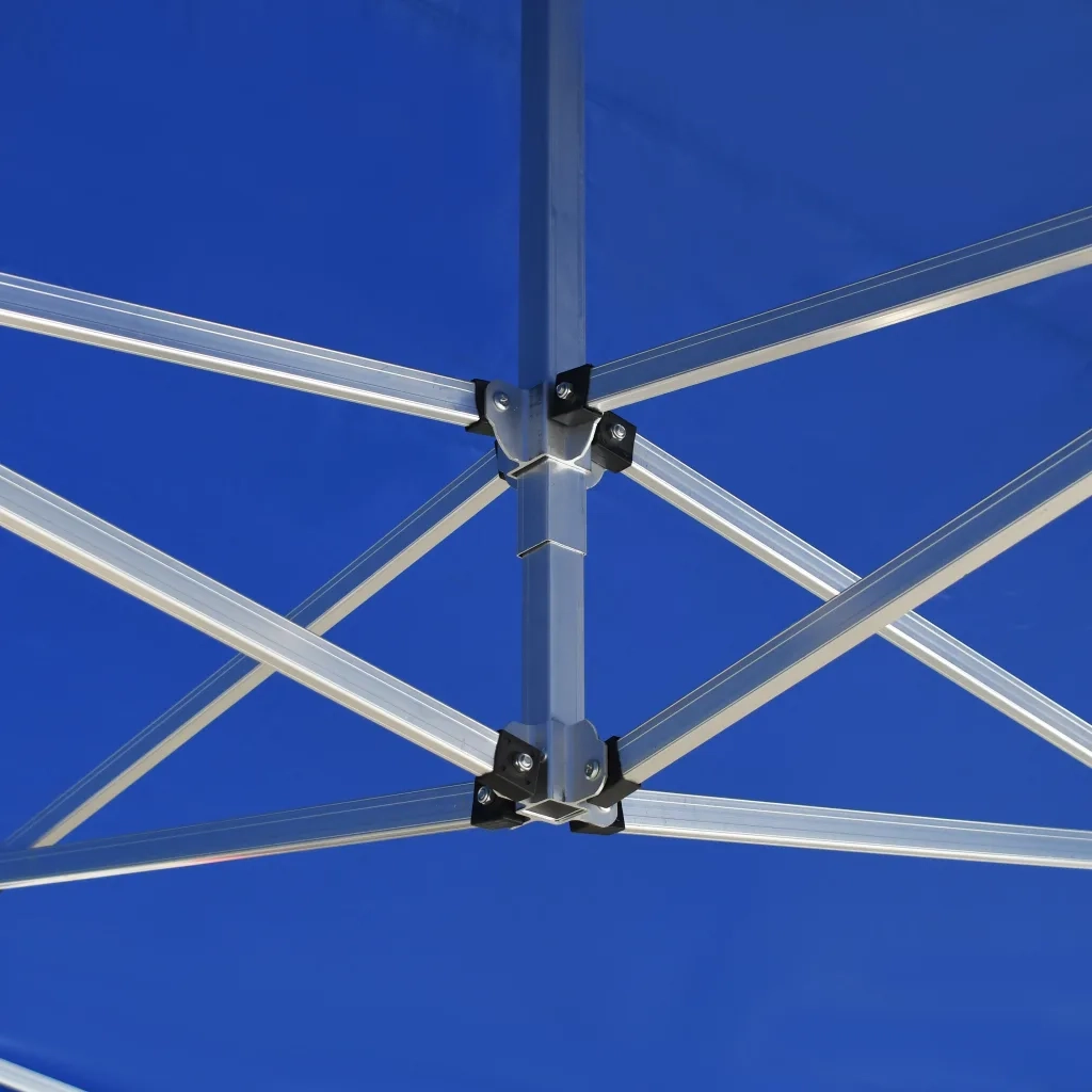 Gazebo Professionale Pieghevole Alluminio 4,5x3 m Blu 45492