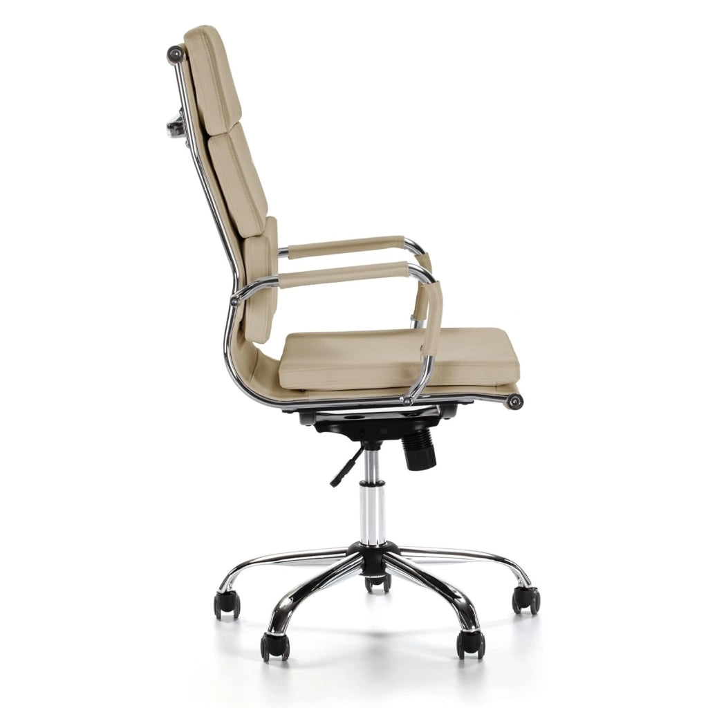 POLTRONA PRESIDENZIALE PLATINUM 55X65XH119CM CREMA