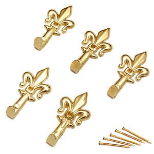 BL GANCIO P/QUADRO GIGLIO 36 MM ORO L N. 1 5 PZ*- DIESSE- 5,0 blister