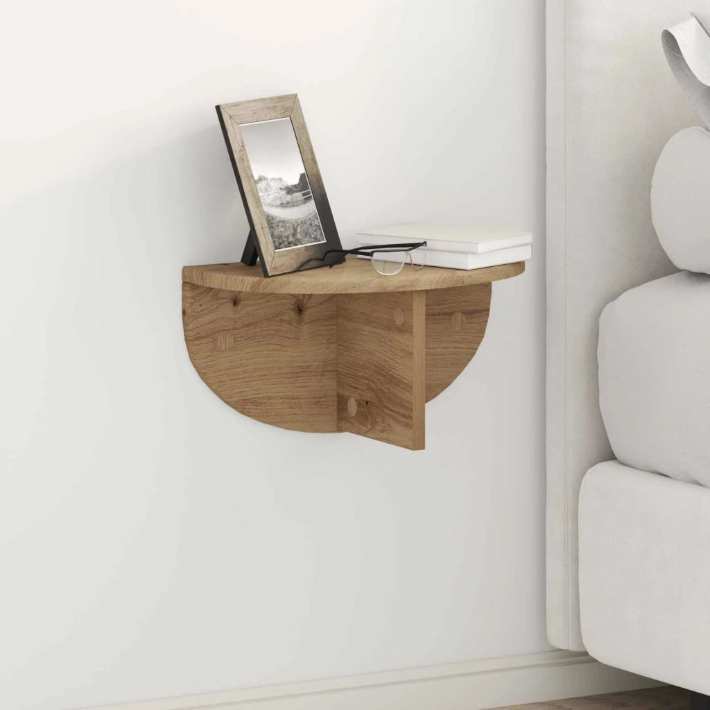 Scaffale da parete Rovere artigianale 38 x 19 x 19 cm 891426