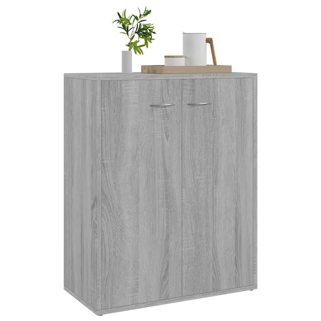 Credenza Grigio Sonoma 60x30x75 cm in Legno Multistrato 815379