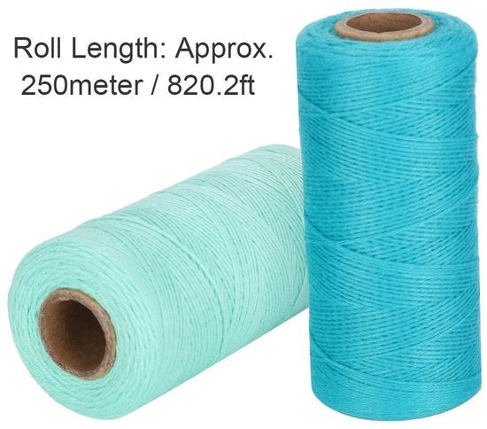 Filato di cotone 100% - 2 bobine da 250m - 8/4 filato - ambientalmente compatibile - senza odori - adatto per tessitura - filato per tessitura