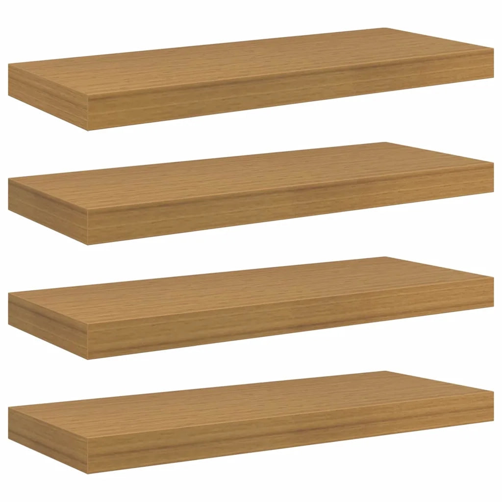Scaffale da parete 4 pcs Beige 60 x 23 x 4 cm Legno multistrato 42019991