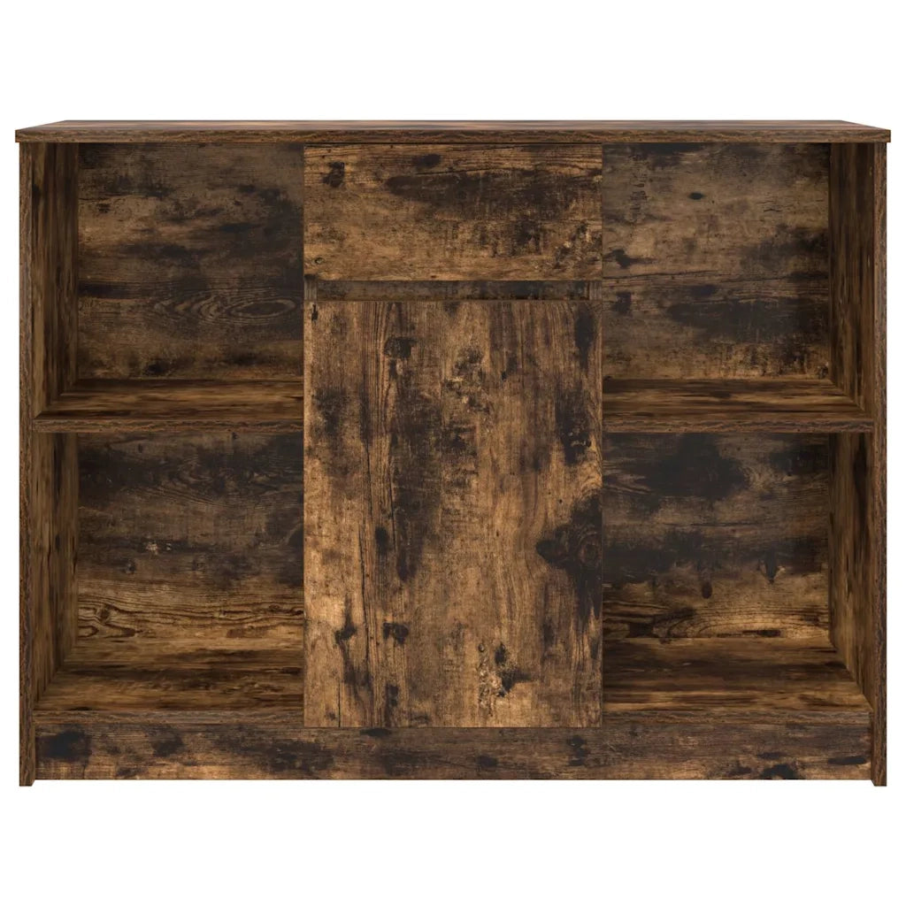 Credenza con Cassetto Rovere Fumo 101x35x76 cm in Truciolato 861566