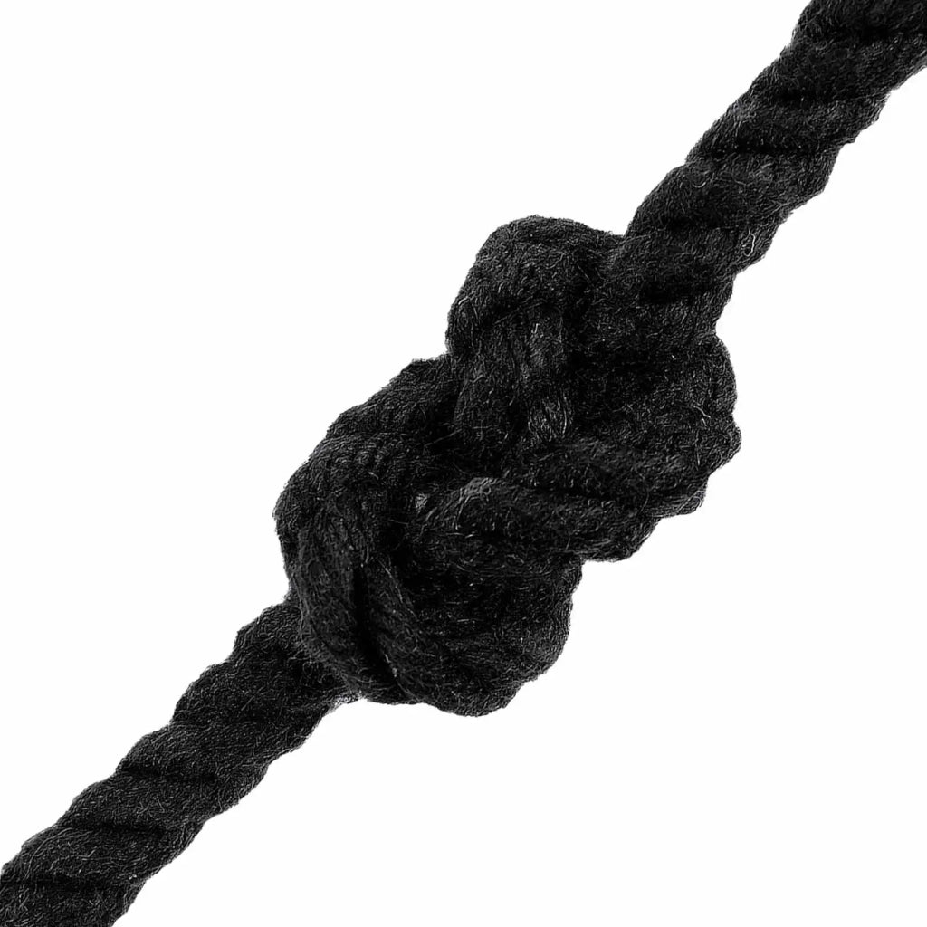 Corda Nero 0,6 x 0,6 x 5000 cm Cotone 42011800