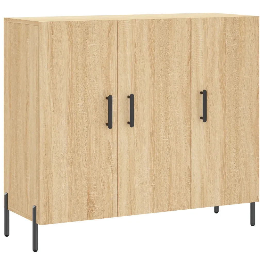 Credenza Rovere Sonoma 90x34x80 cm in Legno Multistratocod mxl 104662