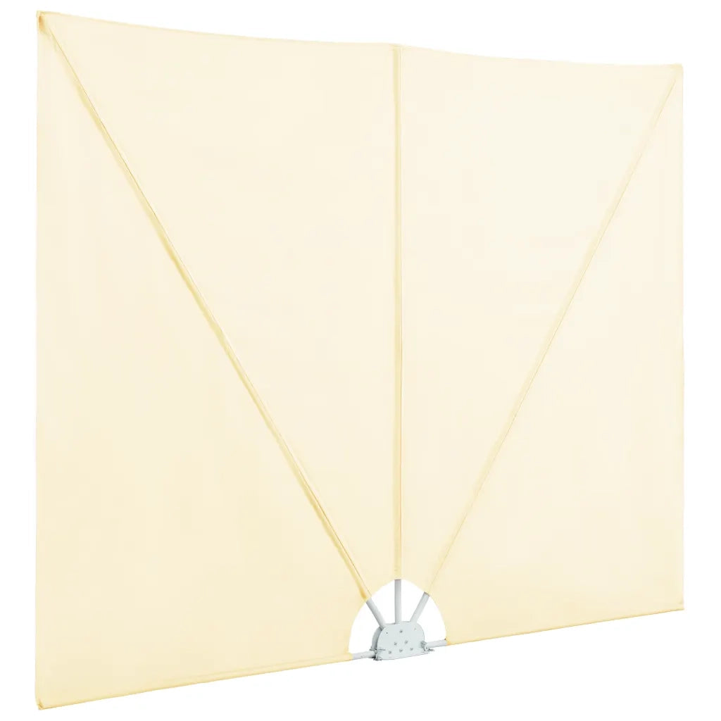 Tenda Laterale per Terrazza Pieghevole Crema 240x160 cm 44567