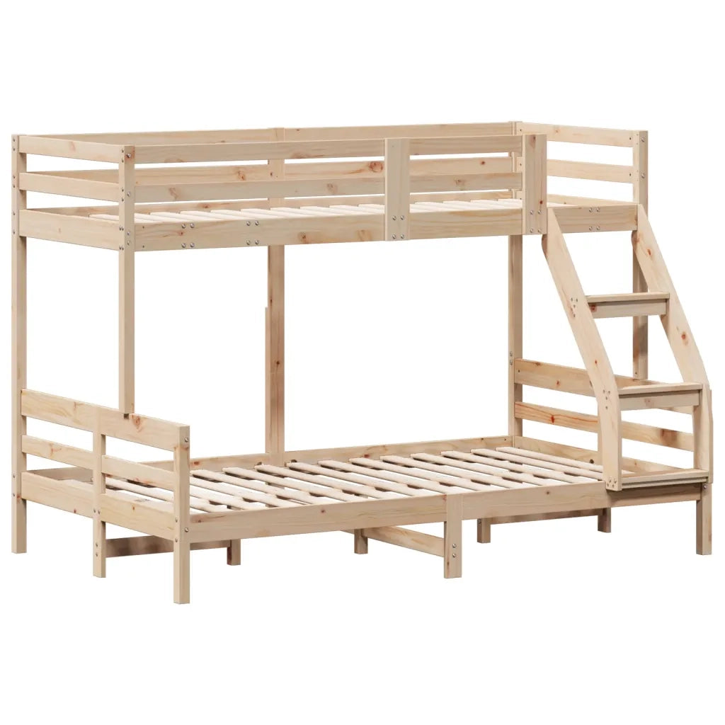 Letto a Castello 80x200/120x200 cm in Legno Massello di Pino