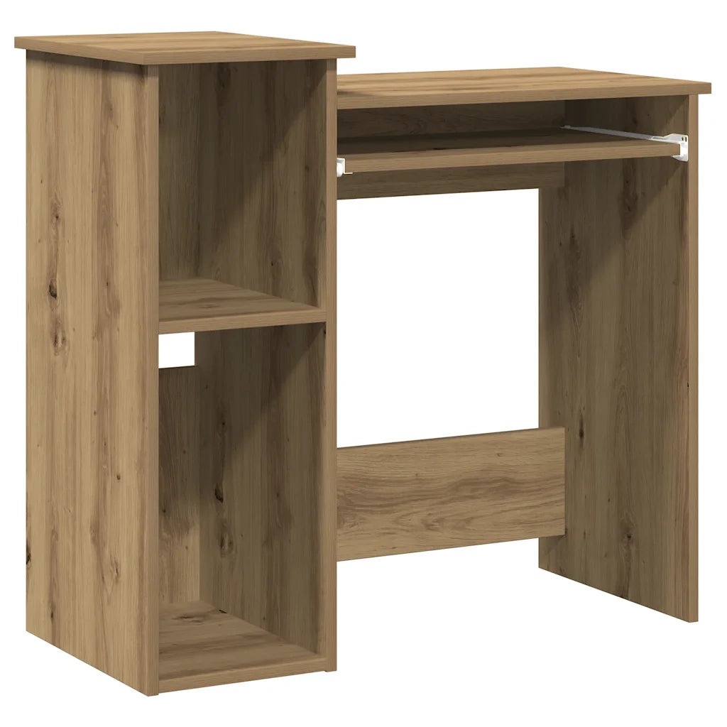 Scrivania Mensole Rovere Artigianale 84x40x78 cm Truciolato 860453