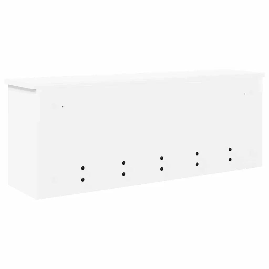 vidaXL Appendiabiti a muro Bianco 80 x 20 x 30 cm Legno multistrato