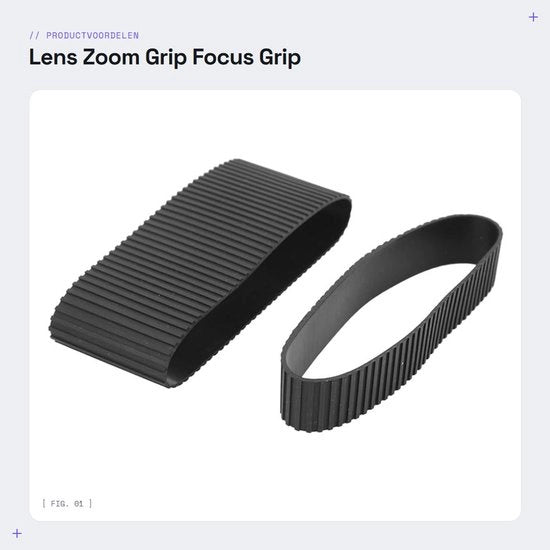 Manico di sicurezza per obiettivi - Grip antiscivolo per lenti - Comfortevole impugnatura - Resistentente allo sfregio - Adatto per obiettivo TAMRON SP 70-200mm F2.8 - Manico per obiettivo