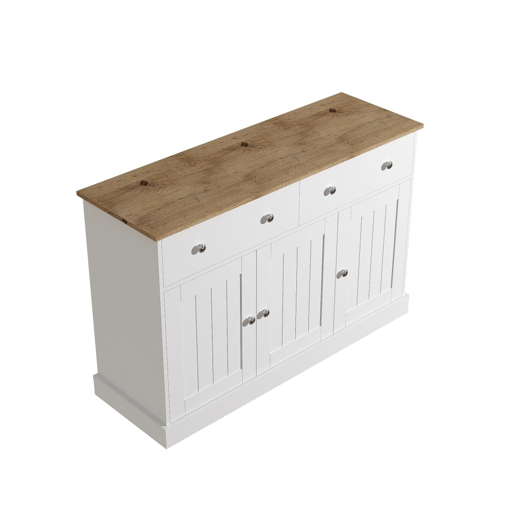 Credenza Soggiorno con Texture Incisa ¨C Xylo ¨C Legno, Ampio Contenitore