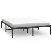 Letto matrimoniale | Letto per adulti | Giroletto in Metallo Nero 140x200 cm