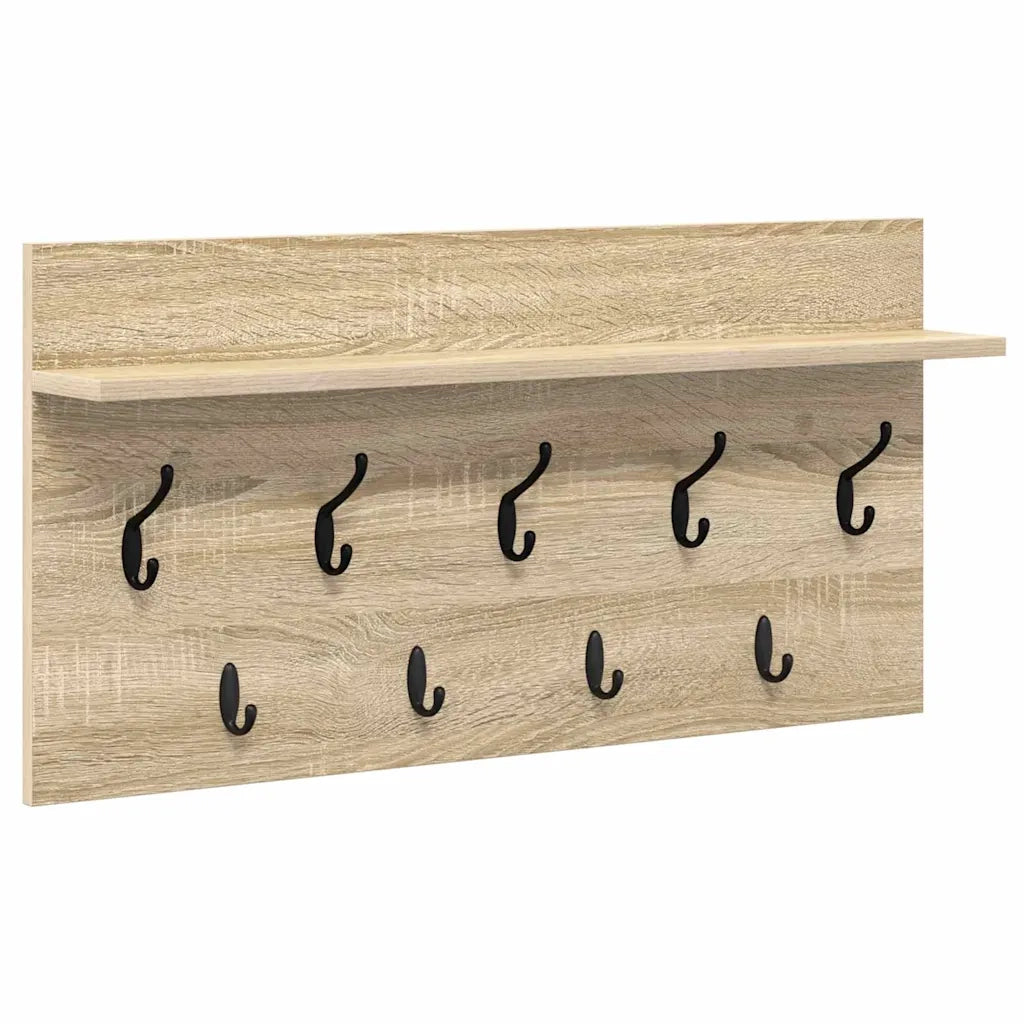 Appendiabiti a muro Rovere Sonoma 80 x 40 x 12 cm 874437