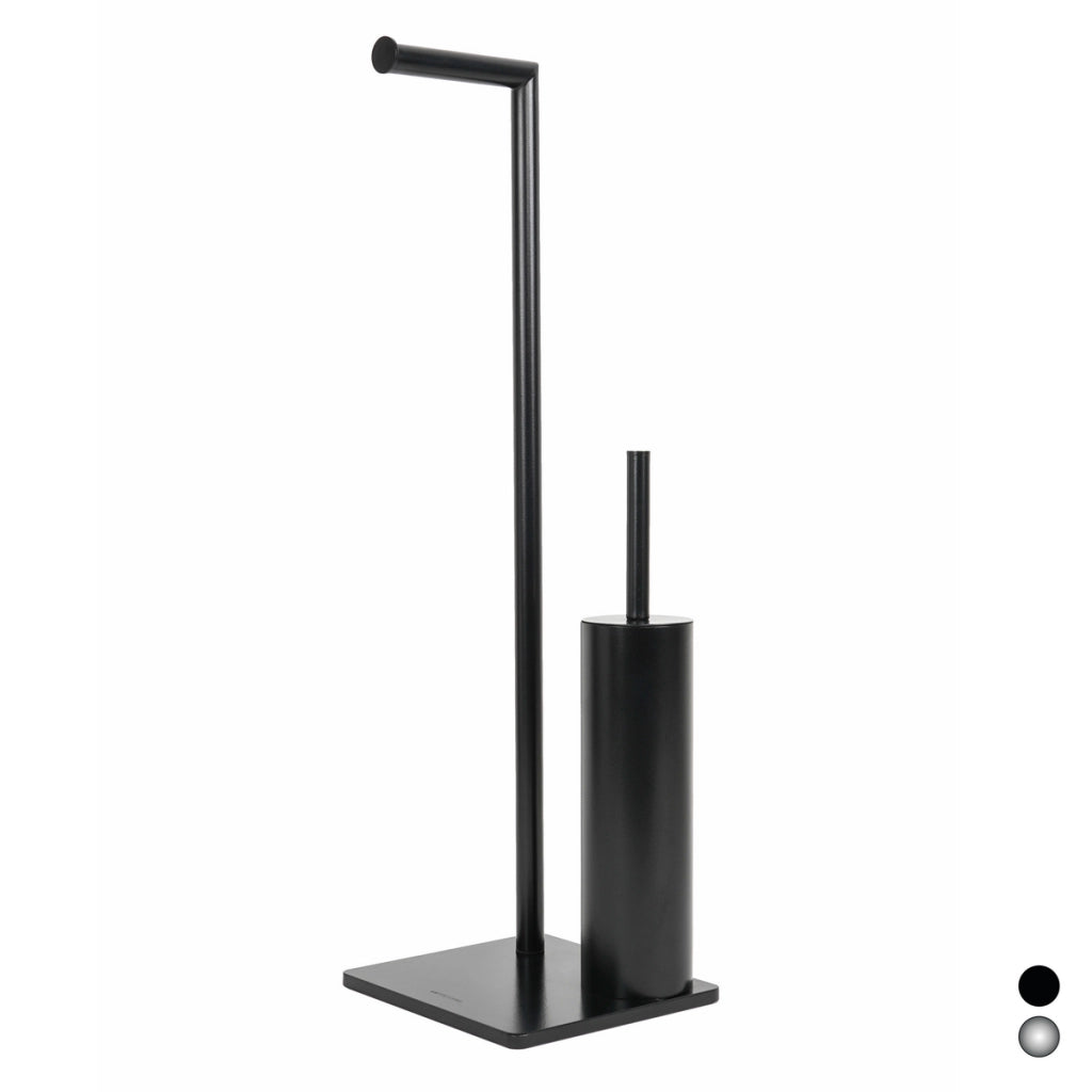PIANTANA WC MOD. ZERO METAFORM- Nero cm 20 x h. 65 x 18- METAF- pezzi 1
