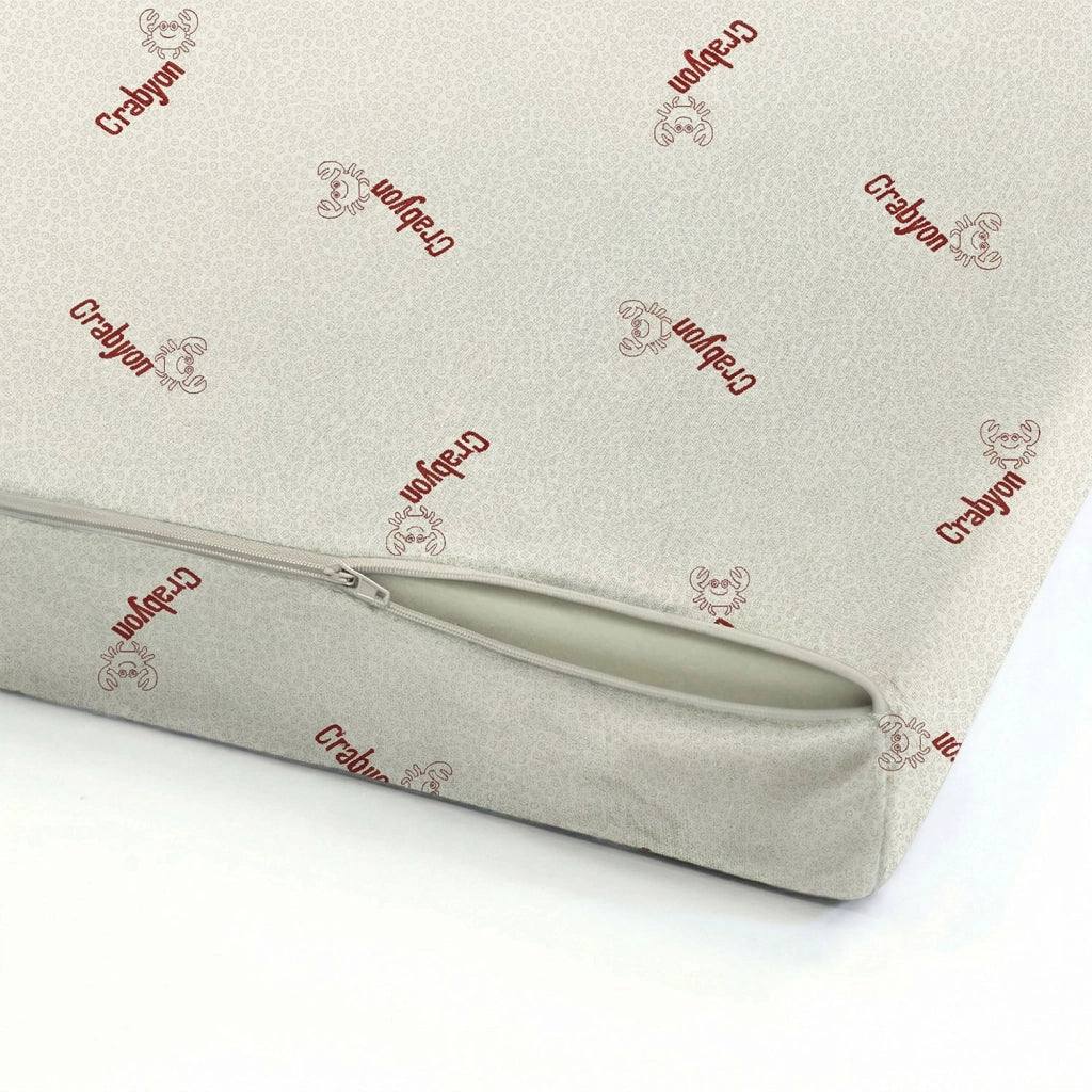 Topper Memory Con Fodera Matrimoniale 160x190 cm in Poliestere e Crabyon Bianco