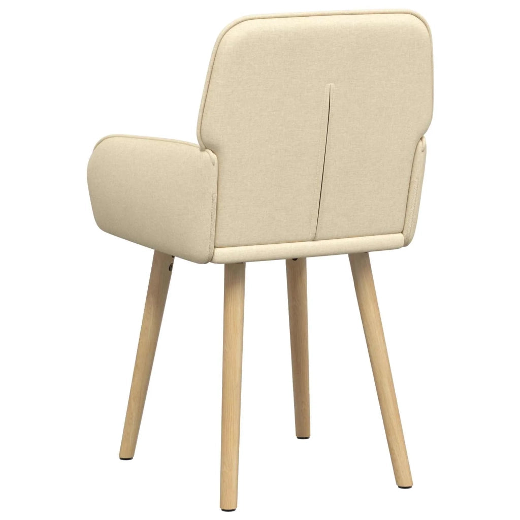 Sedie da pranzo 6 pz Tessuto Crema 56,5 x 50 x 87,5 cm 3428207