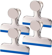 Clip magnetica per metalli, Clip magnetiche grandi, Magnete con clip per frigorifero, Magneti forti per lavagna magnetica, Scuola, Ufficio e lavagna, 4 pezzi