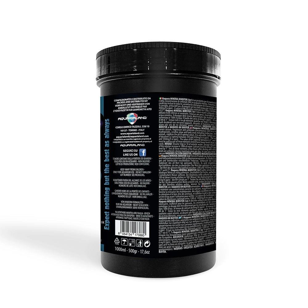 Haquoss Mineral Booster 1000ml/500gr - integratore di calcio,magnesio e KH in acqua marina