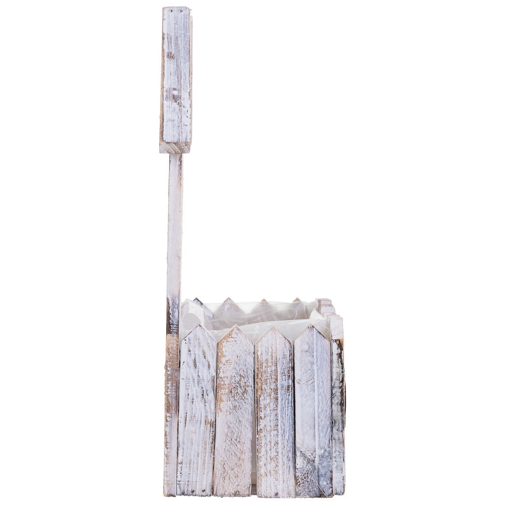 Supporto per fioriera quadrato in legno 21x10x29/10H cm