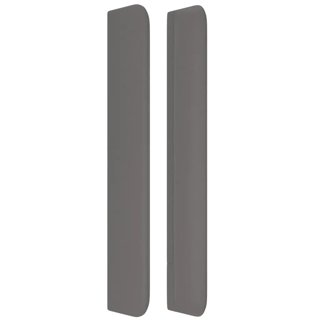 Testiera ad Orecchio Grigio 103x16x118/128cm in Similpelle