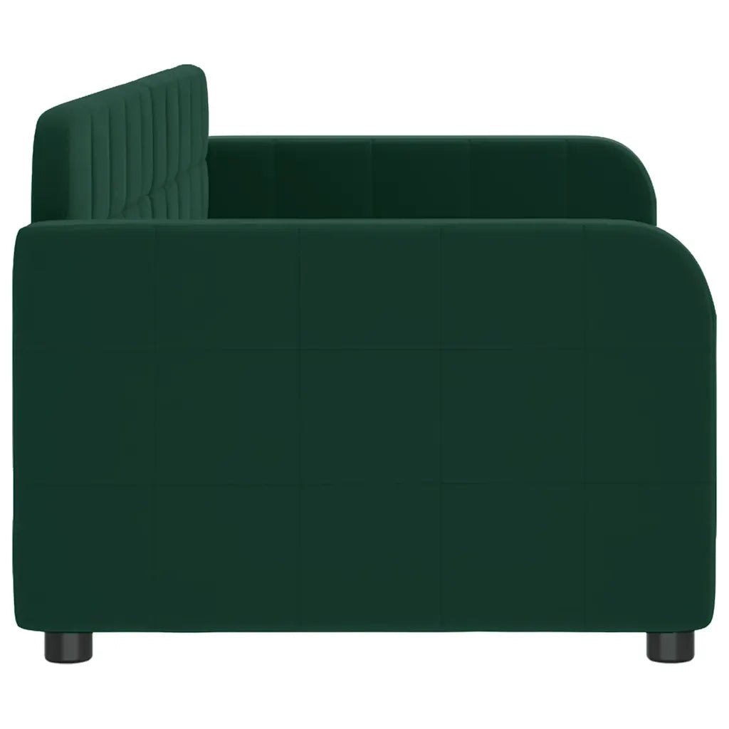 Letto da Giorno Verde Scuro 80x200 cm in Velluto 354053