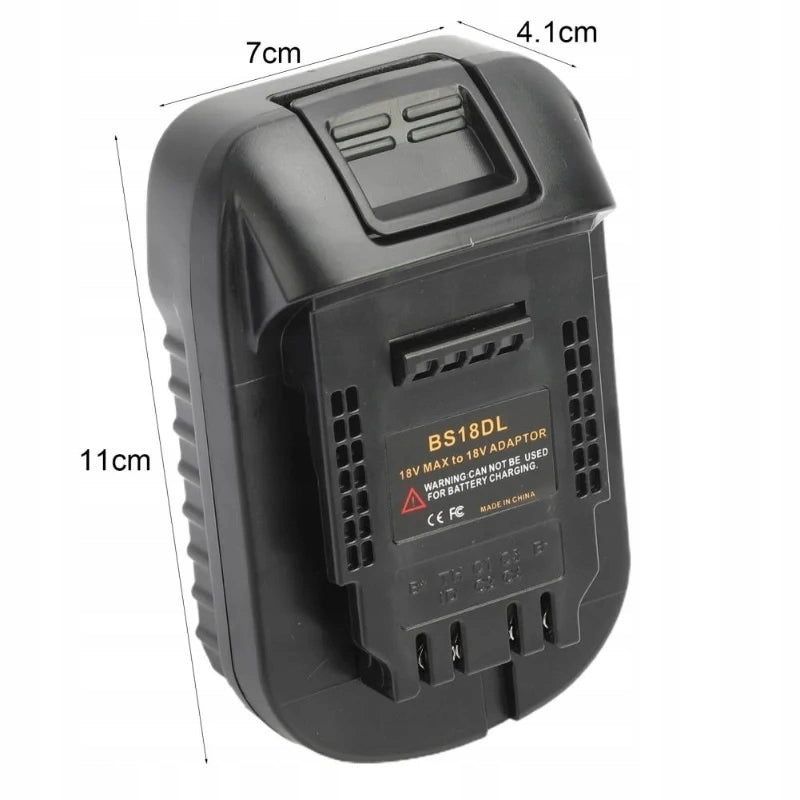 Adattatore Batteria Bosch 18V a Dewalt 18V DW18ML – Compatibile con Utensili Dewalt 18V | Costruzione Robusta