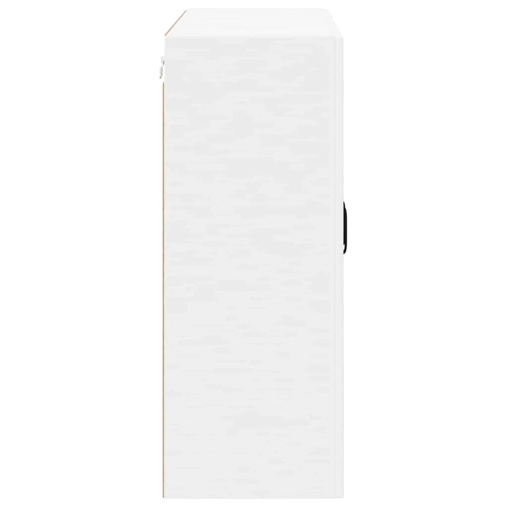 Mobile da cucina rettangolare moderno stile minimalista 80 x 31 x 80 cm legno ingegnerizzato bianco 02_0054082