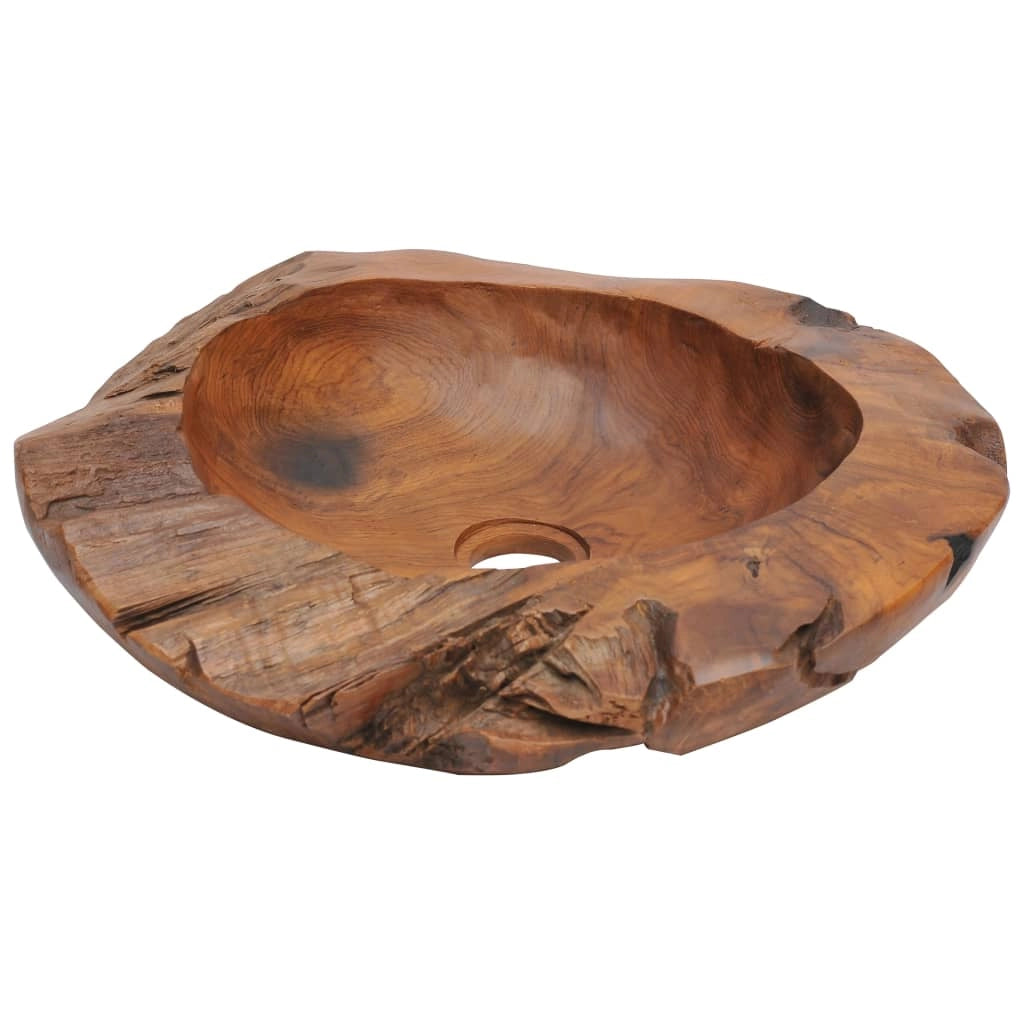 Lavabo in teak massello 45 cm marrone 02_0002838