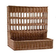 Cesta espositore vimini rettangolare cm 46x43h12/58 - base cm 45x43