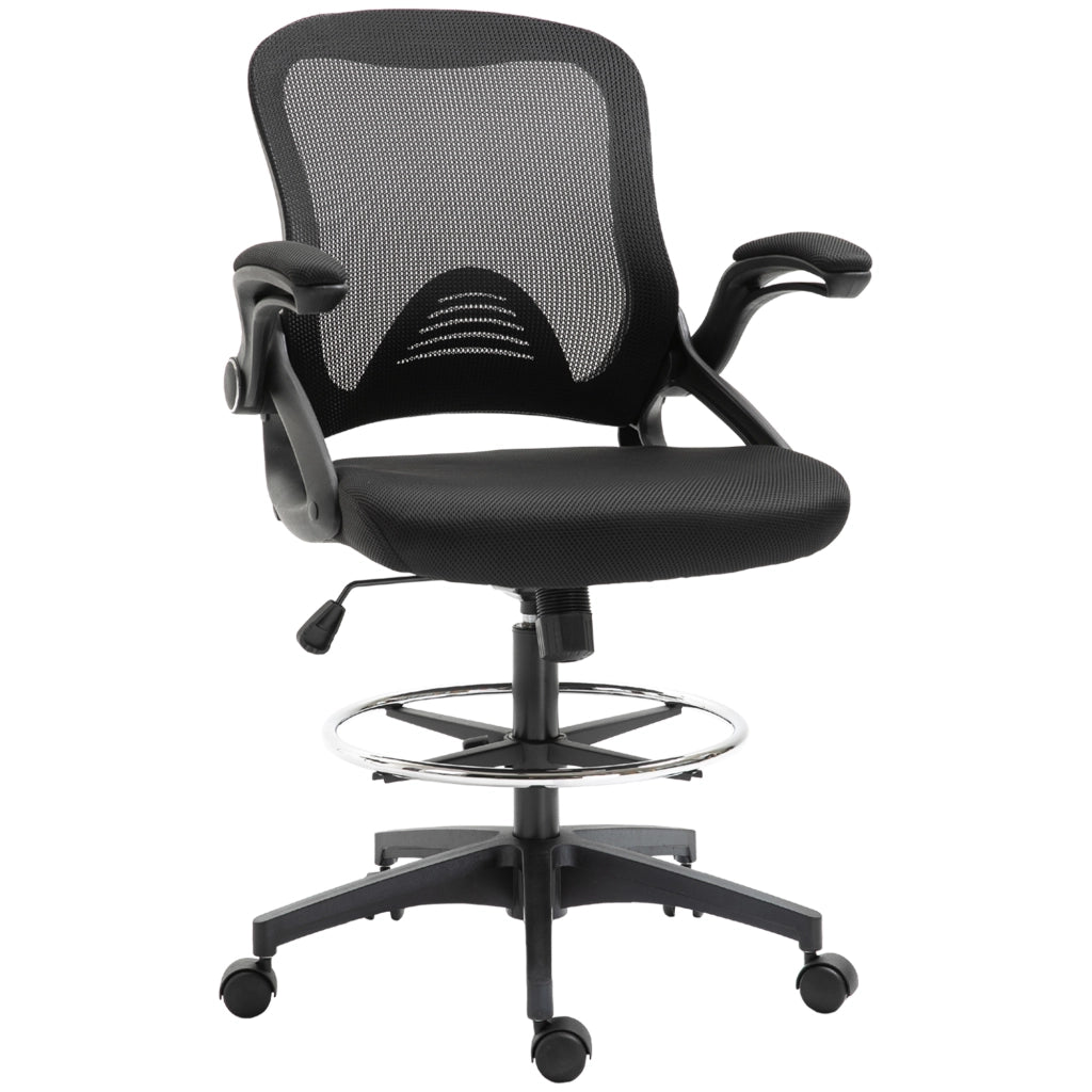 Sedia da ufficio ergonomica con poggiapiedi ¨C zephmum ¨C nero