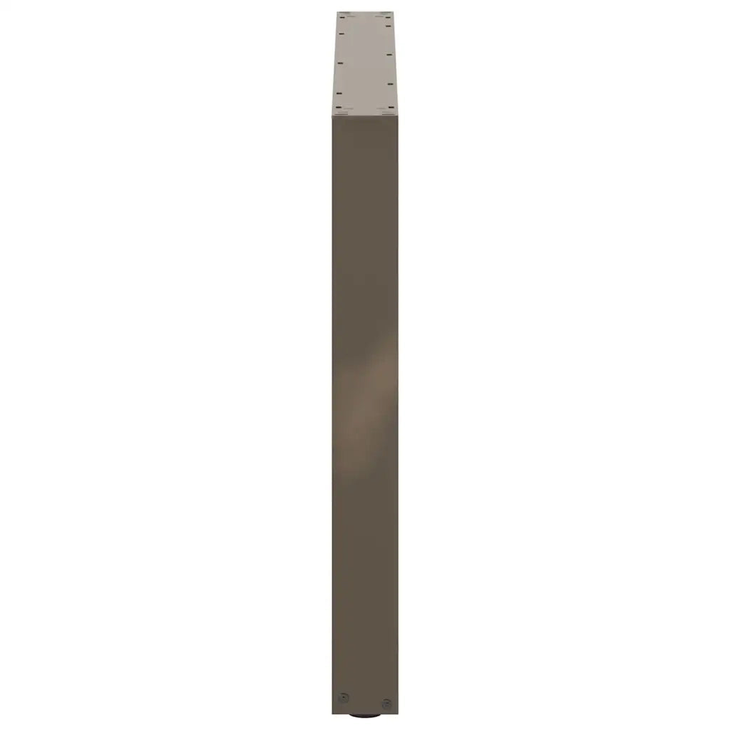Gambe per tavolo da pranzo a forma di U 3 pz in acciaio naturale 100x(72-73) cm 4013215