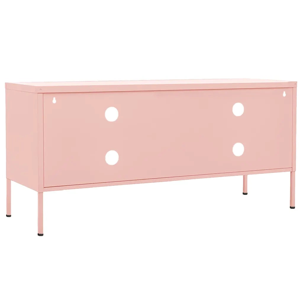 Mobile TV Rosa 105x35x50 cm in Acciaio
