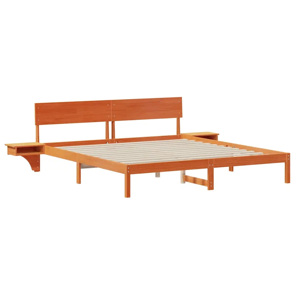 Struttura del letto Marrone cerato 200 x 200 cm Pino massello 3385750