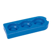 Trade Shop - Panetto Ghiaccio Con 3 Scomparti Per Lattine 280x100x40 Mm 650 Grammi 5016762 -