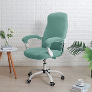 Copricuscino per sedia con copertura per braccio, copertura per sedia da ufficio universale, copertura per sedia da computer, M, Blu