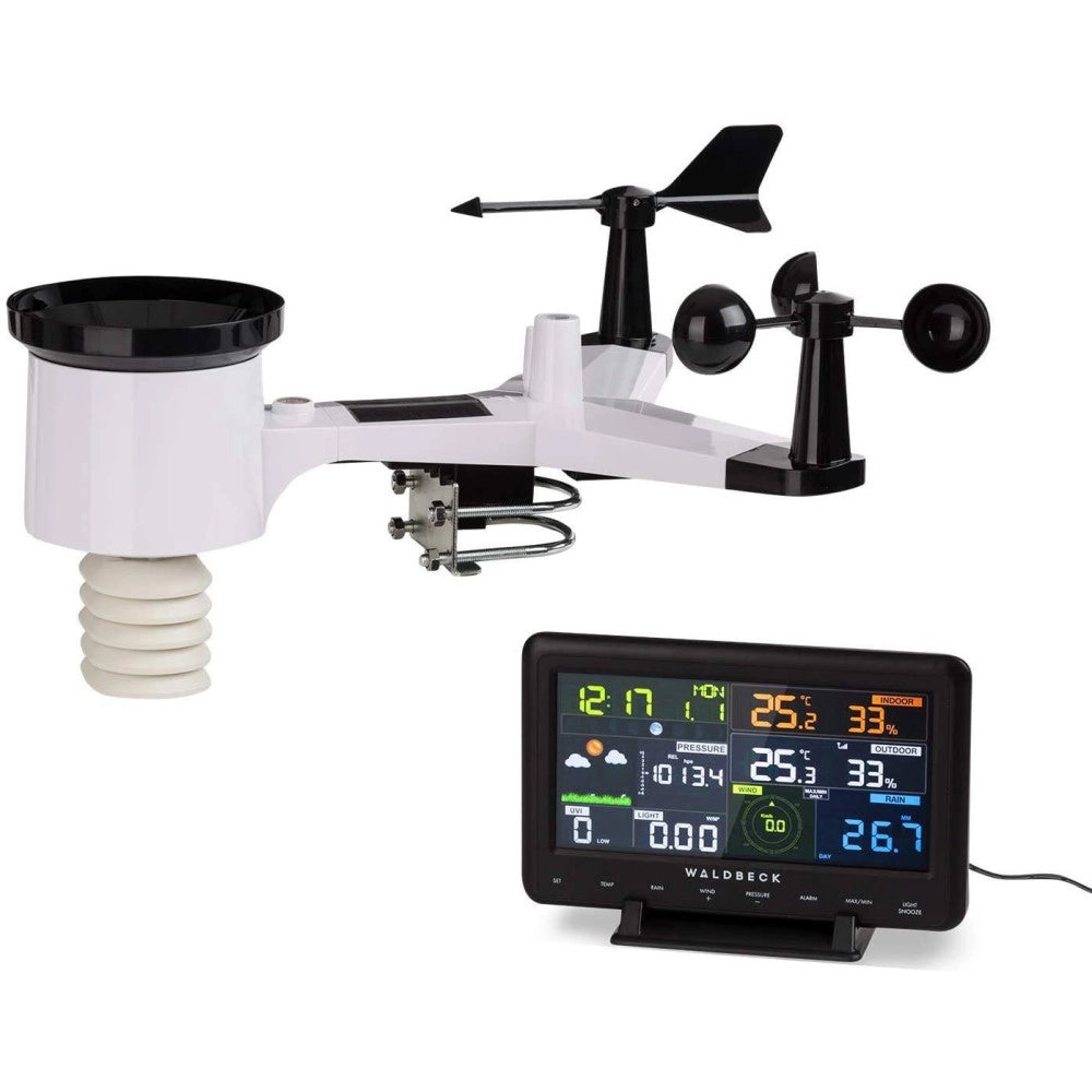 Trade Shop - Stazione Meteo Barometrica Professionale Con Data Ora Radiocontrollata Wifi App -