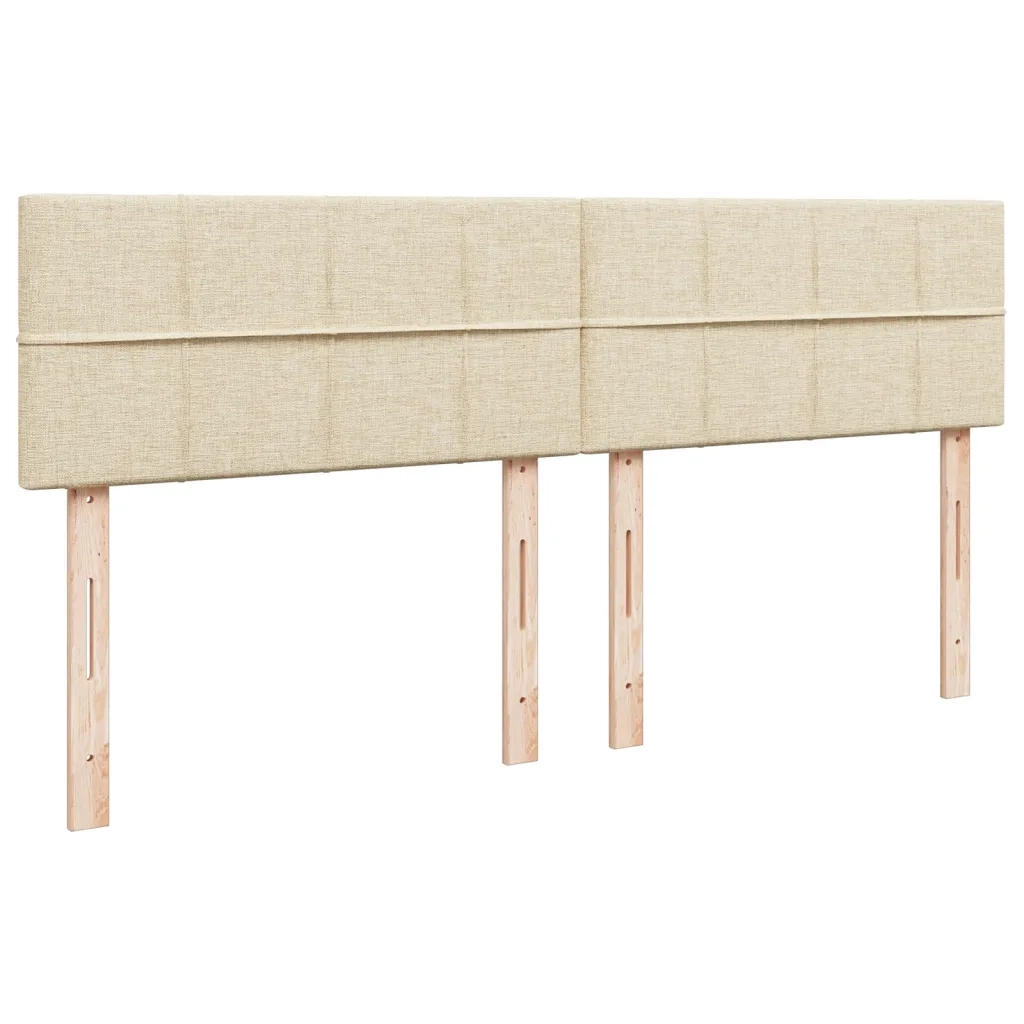 Giroletto a Molle con Materasso Crema 200x200 cm in Tessuto