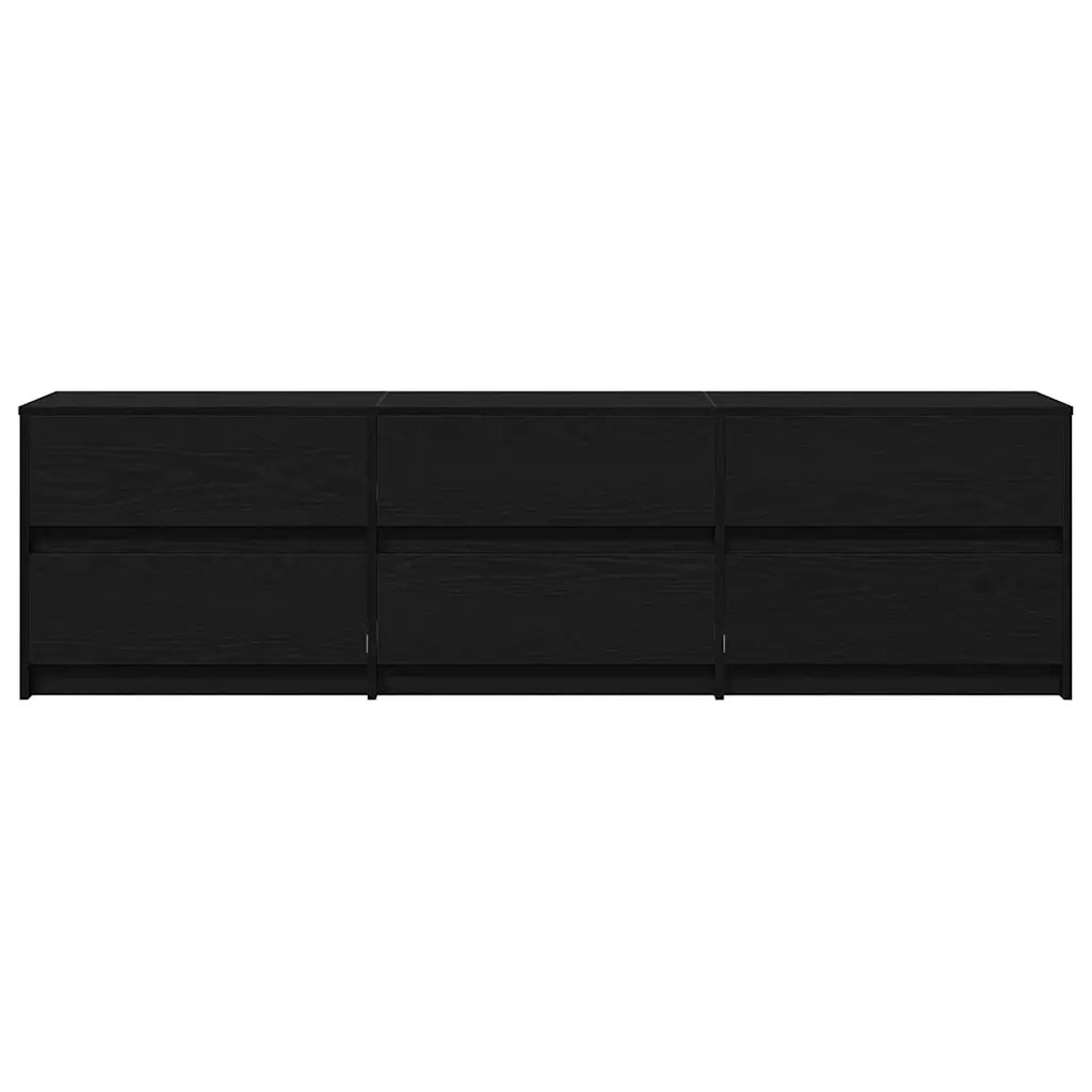 vidaXL Mobile TV con cassetto Nero 182 x 34 x 50 cm Legno multistrato