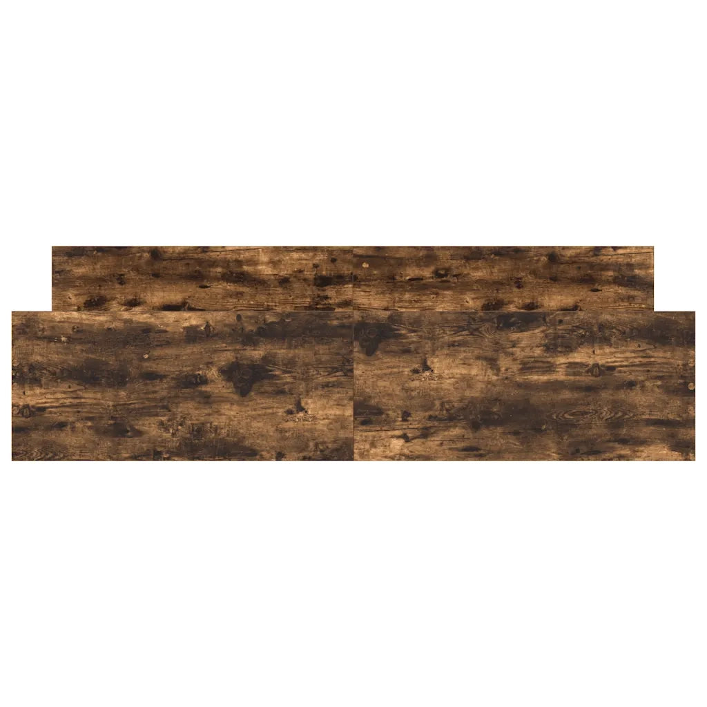 Giroletto con Testiera e Pediera Rovere Fumo 200x200 cm 3203737