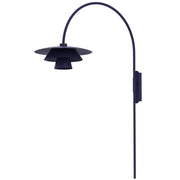 Applique Plato 1 luce blu navy metallo E27 Luminex