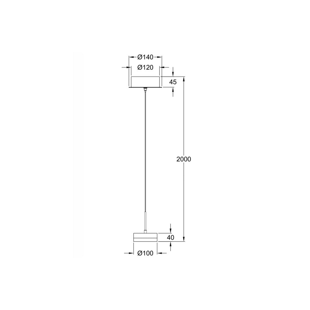 Dunk - Lampada a sospensione singola Alluminio Satinato di Fabas Luce - LED 8W dimmerabile, design moderno