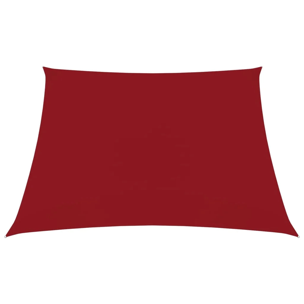Vela ombreggiante/ombrellone quadrato in tessuto Oxford 3,6 x 3,6 m rosso 02_0009480