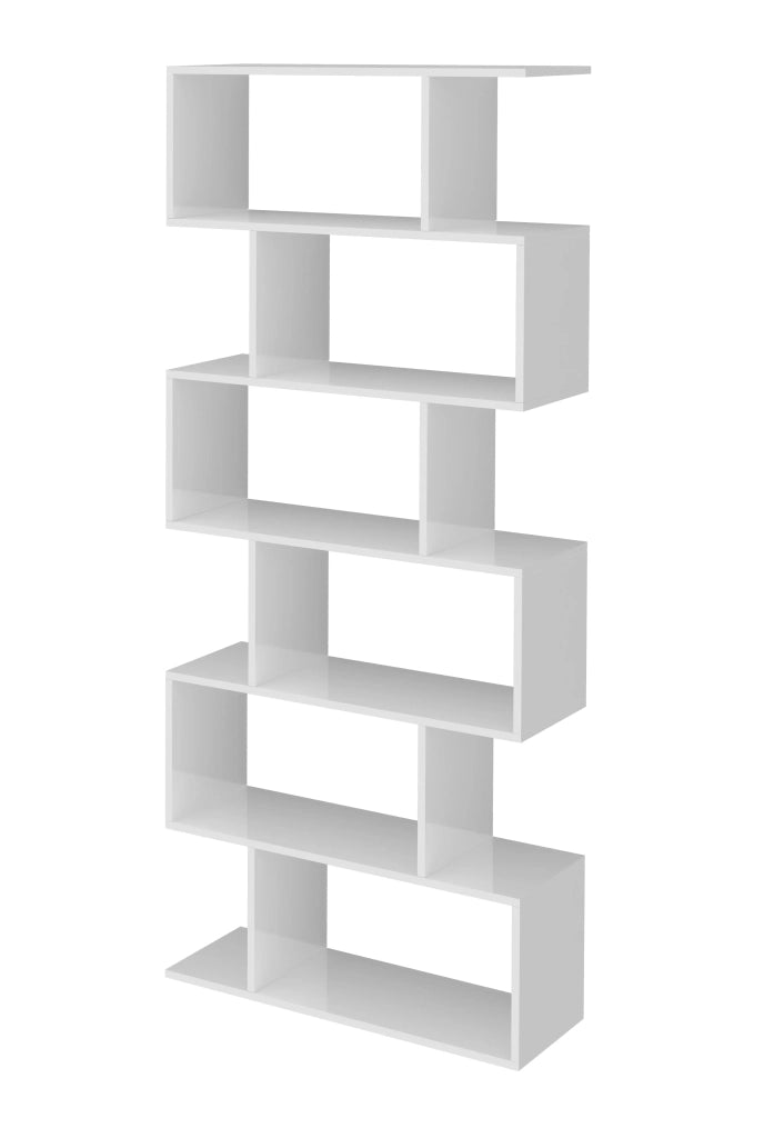 Libreria Calli L 80 x P 24.6 x H 192 cm bianco, portata per ripiano 5 kg