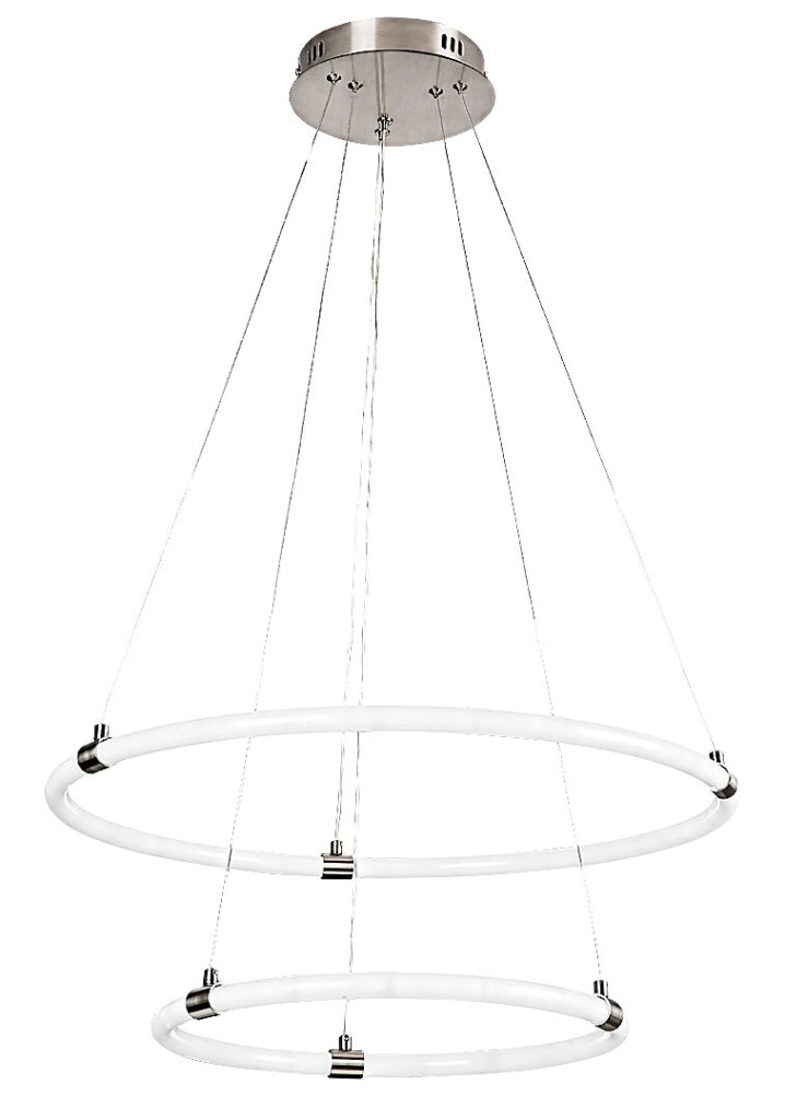 Lampadario LED telecomando dimmerabile 55W cromo Irelia Rabalux